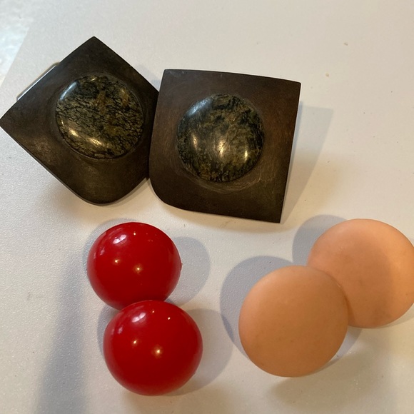 Set of 3 Fashion pierced Earrings New - Picture 1 of 7